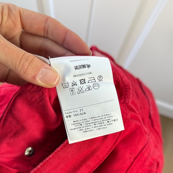 Valentino Red Straight Leg Jeans- read description - Picture 9 of 9